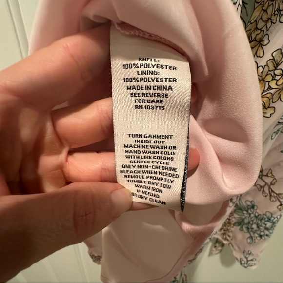 Nanette Lepore Floral Midi Dress size 6 NWT -sheer pale pink - Picture 7 of 10